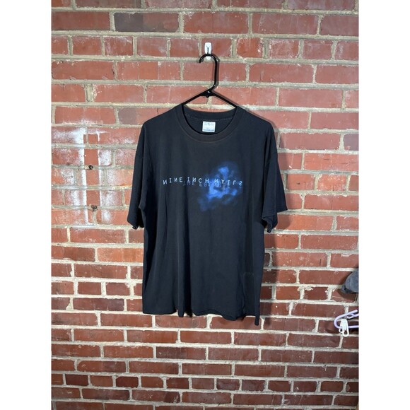 Vintage 90s Nine Inch Nails The Fragile Black Made In USA Music Shirt Adult XL